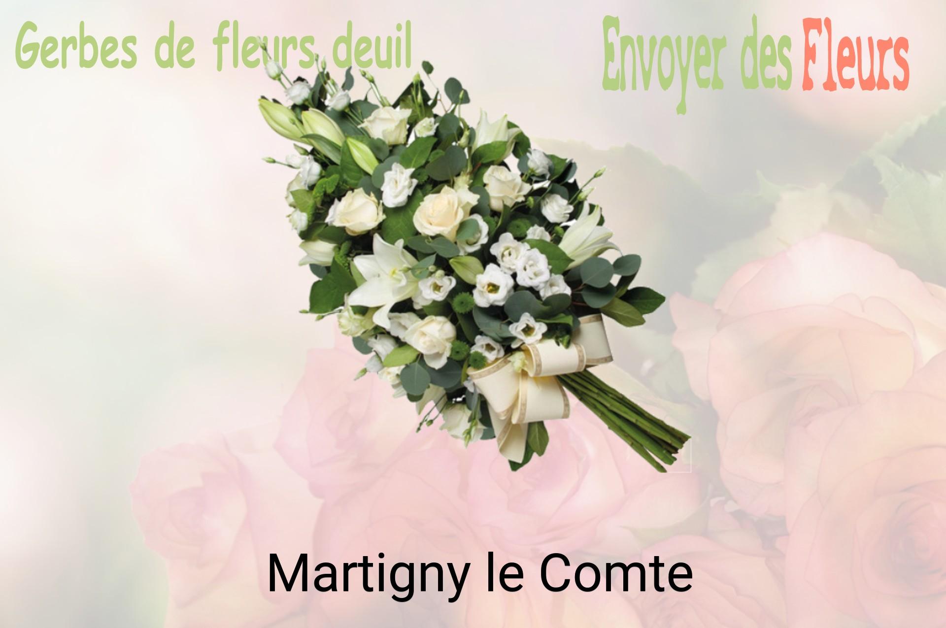 Gerbe de fleurs de deuil livrée à Martigny-le-Comte